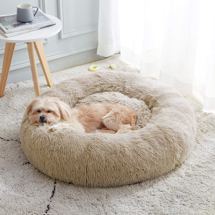WESTERN HOME Calming Donut Pet Bed – Fluffy & Cozy - DOKUTRONIX