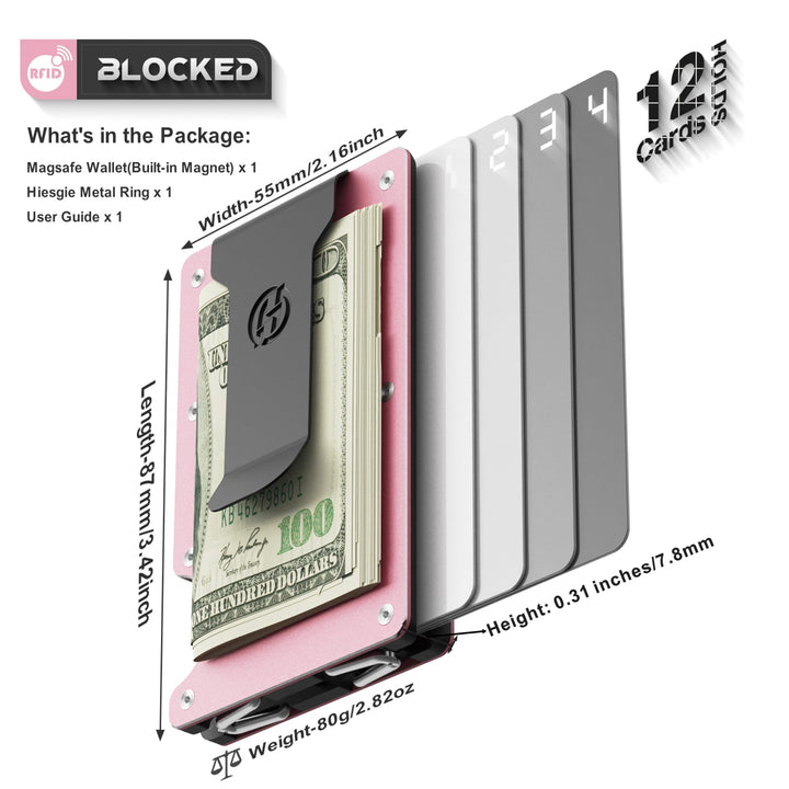 MagSafe Slim Wallet: RFID Metal Card Holder - DOKUTRONIX