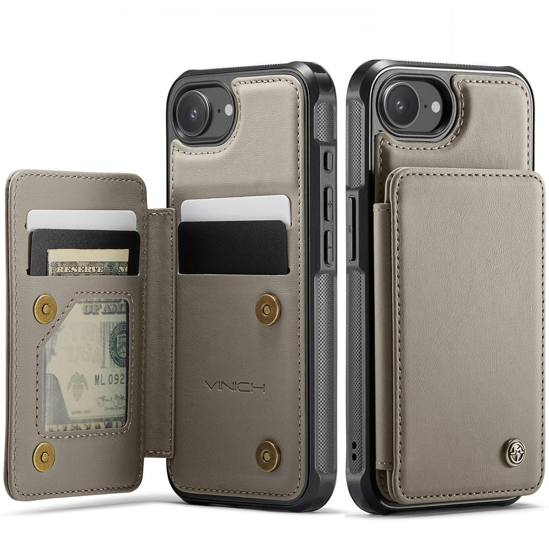 Vinich WalletPro for iPhone 12/12 Pro-Purple - DOKUTRONIX