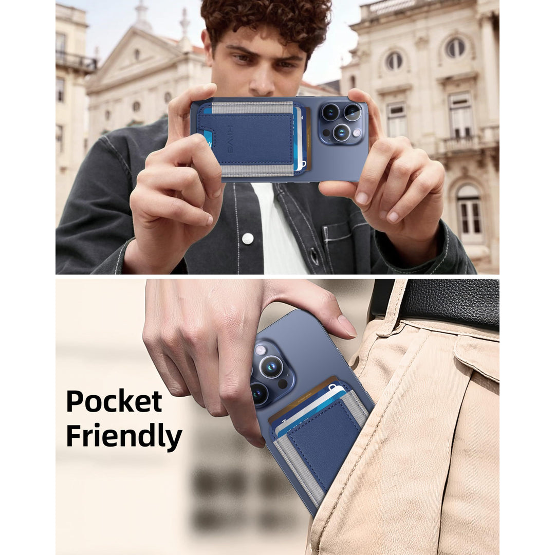 MagSafe Slim Wallet: Magnetic Leather Card Holder - DOKUTRONIX