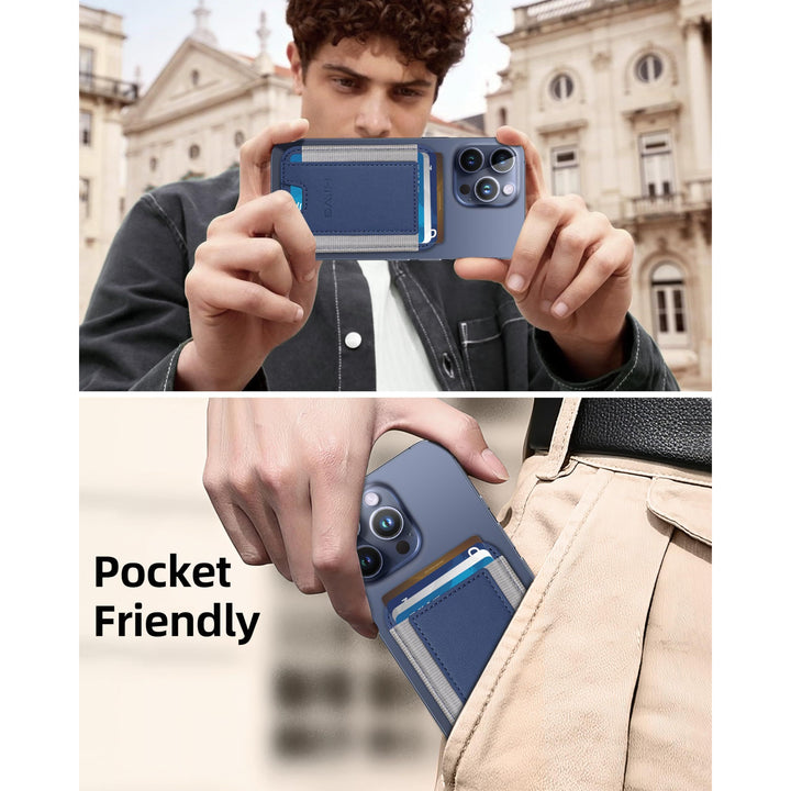 MagSafe Slim Wallet: Magnetic Leather Card Holder - DOKUTRONIX