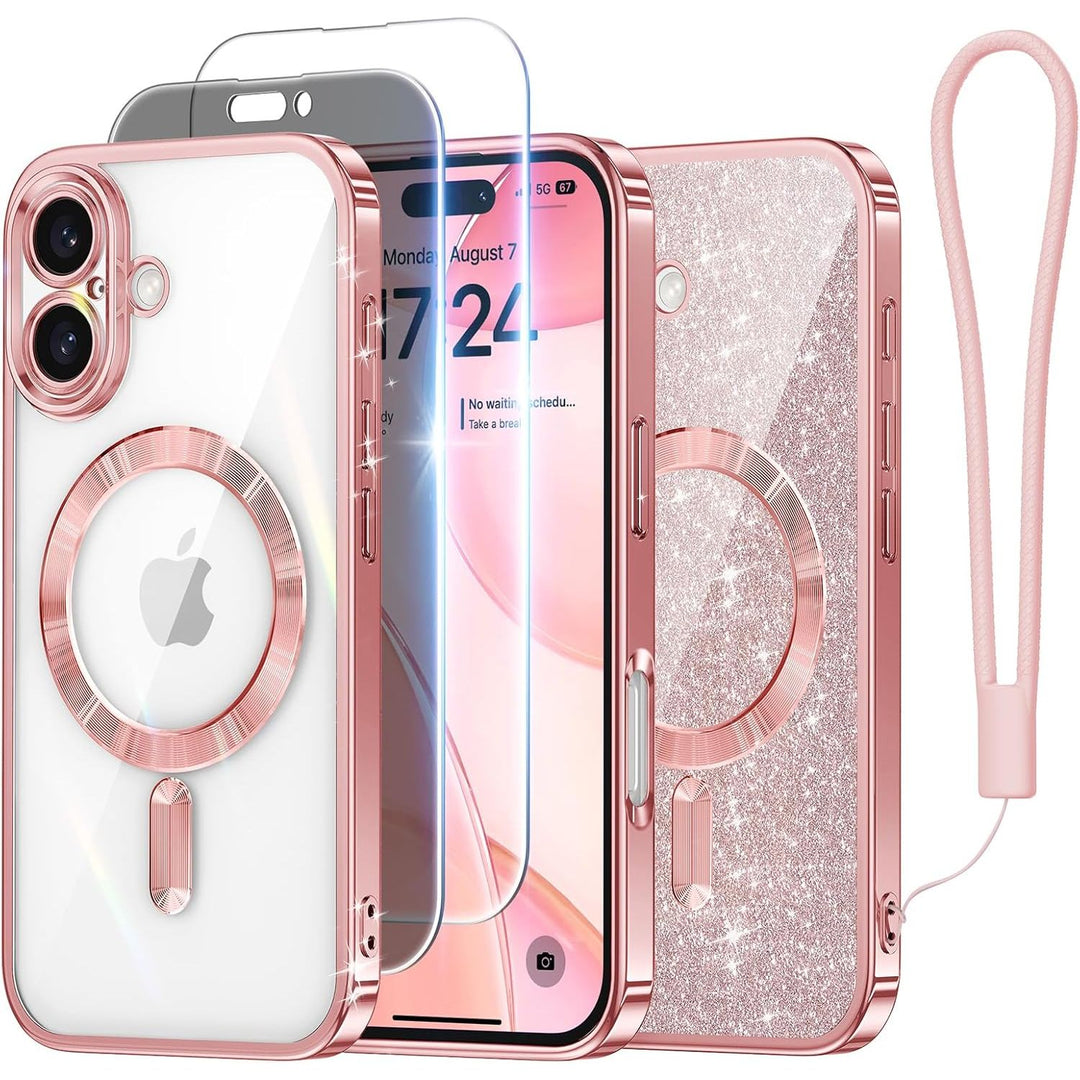 Cosmic Orange Glitter MagSafe Case for iPhone 17 Pro Max