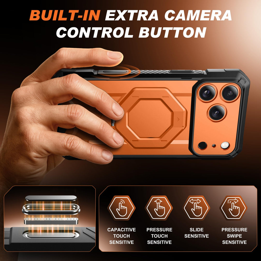 TONGATE 360° MagSafe Armor Case w/ Privacy & Camera Guard