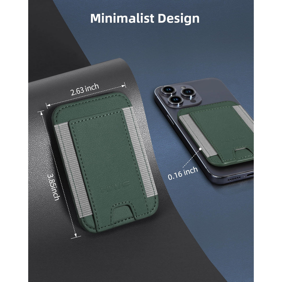 MagSafe Slim Wallet: Magnetic Leather Card Holder - DOKUTRONIX