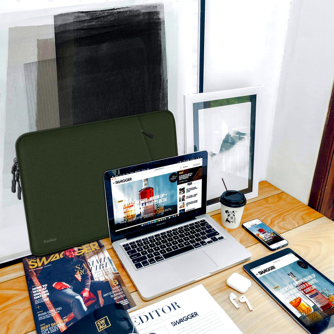 Gray Shockproof 13.3 Laptop Sleeve & Accessory Bag