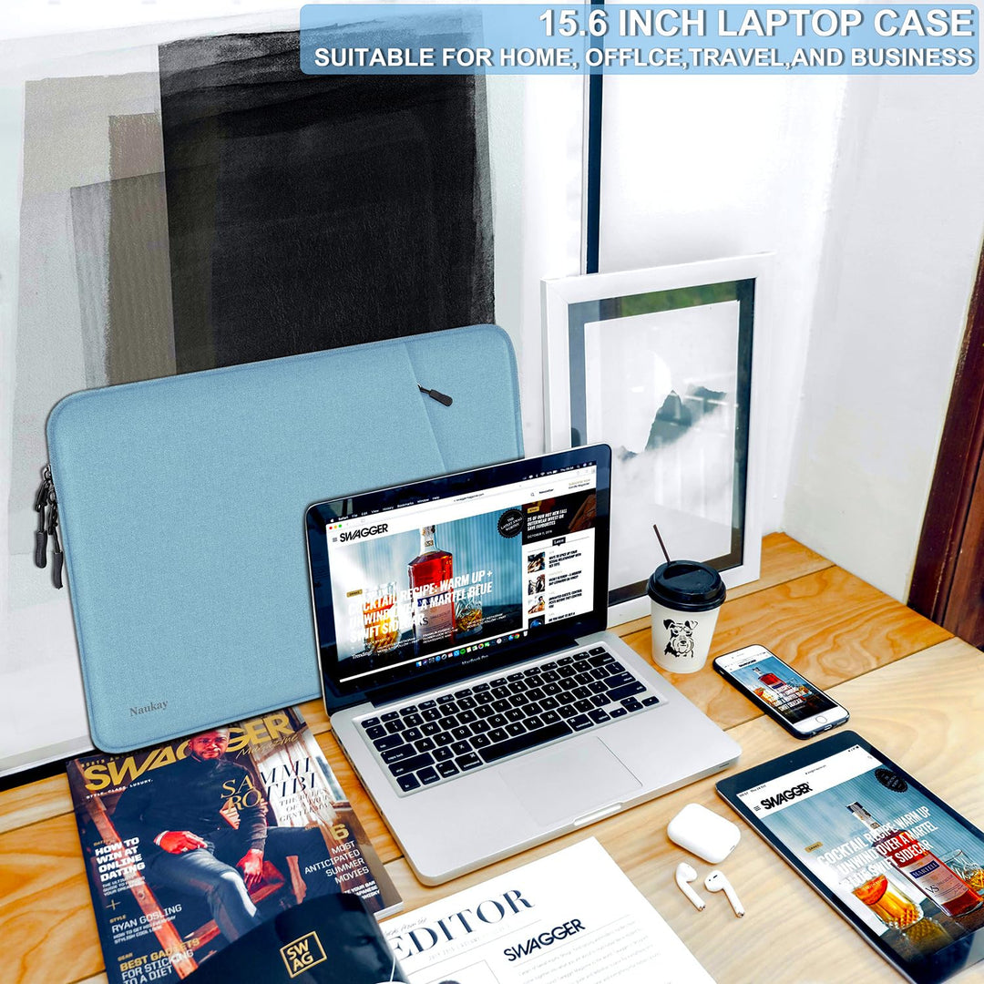 Gray Shockproof 13.3 Laptop Sleeve & Accessory Bag