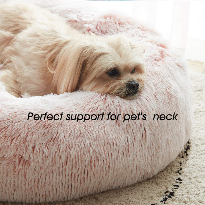 WESTERN HOME Calming Donut Pet Bed – Fluffy & Cozy - DOKUTRONIX