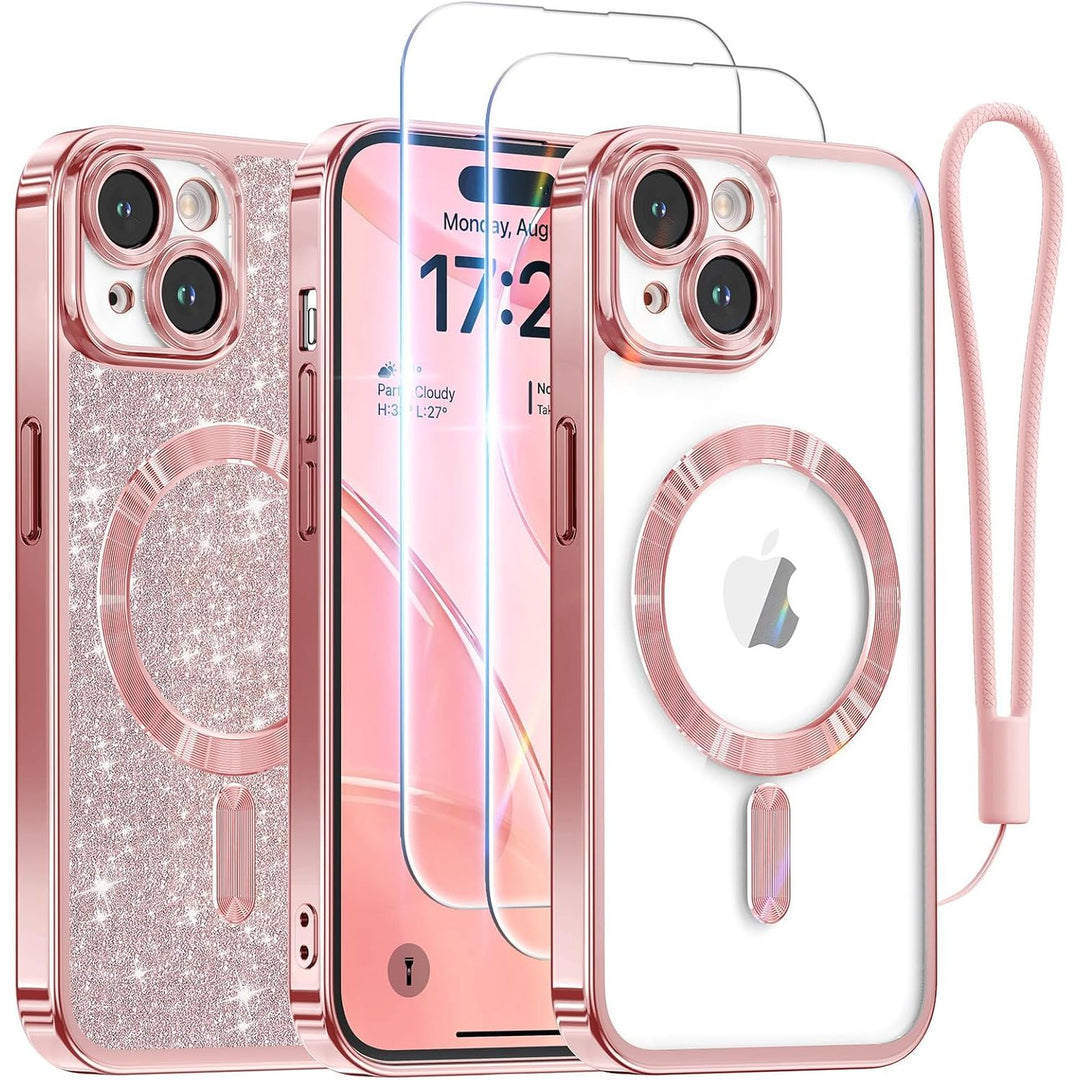 Cosmic Orange Glitter MagSafe Case for iPhone 17 Pro Max