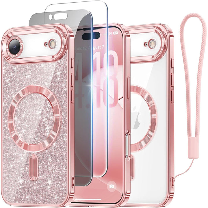 Cosmic Orange Glitter MagSafe Case for iPhone 17 Pro Max