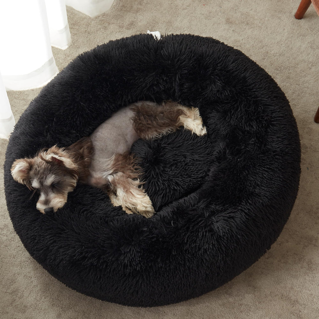 WESTERN HOME Calming Donut Pet Bed – Fluffy & Cozy - DOKUTRONIX