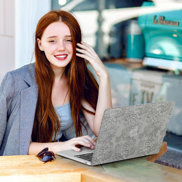 Floral Elegance MacBook Air 13.6 Case & Cover