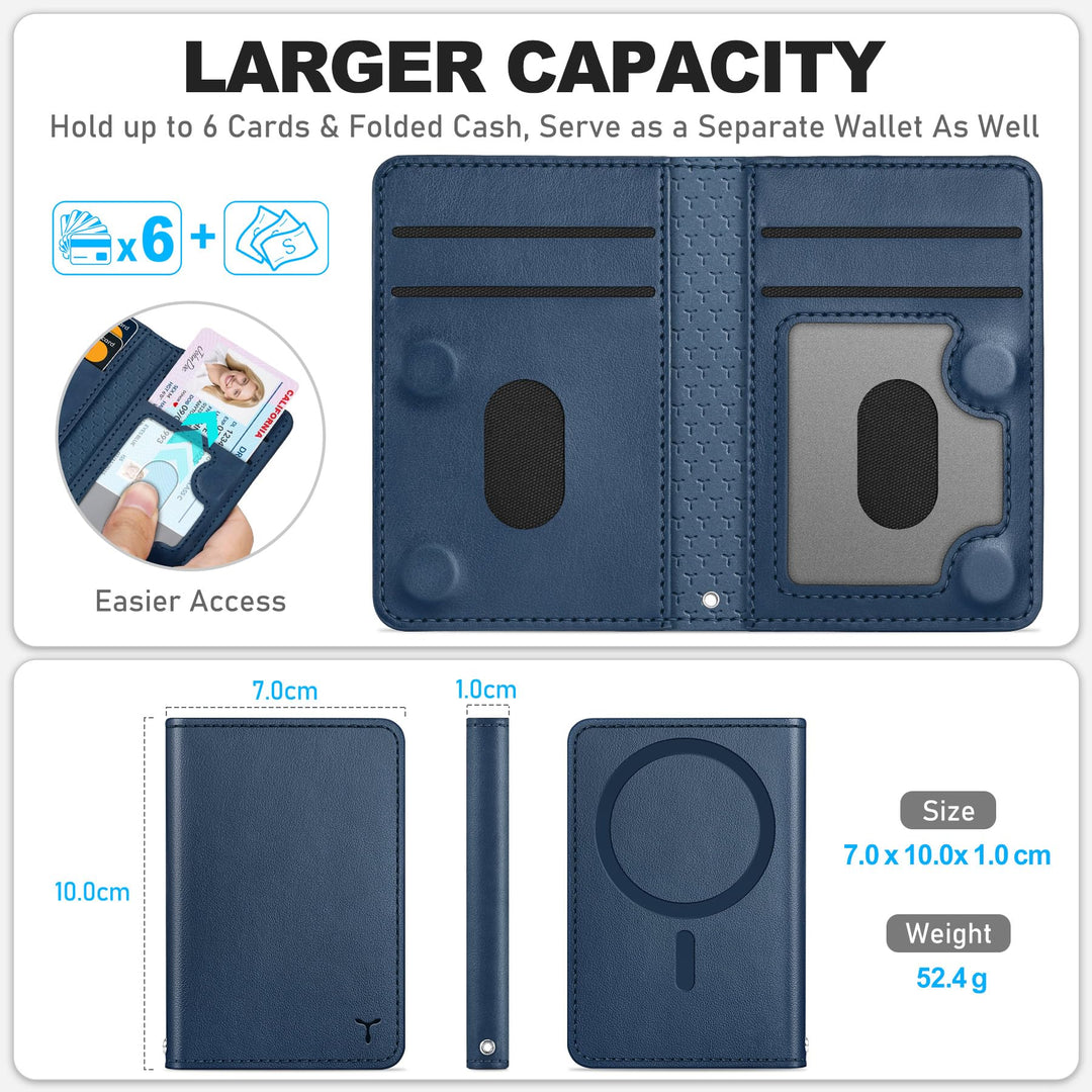 Magsafe PU Wallet - RFID, 6 Slots, Clear ID - DOKUTRONIX