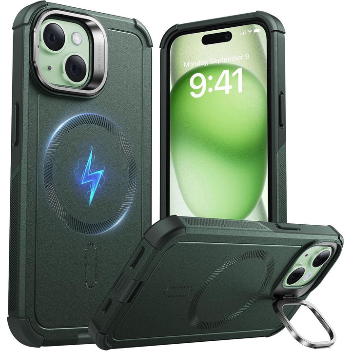 ESR Cyber Series MagSafe Stand Case, 23ft Drop, Green