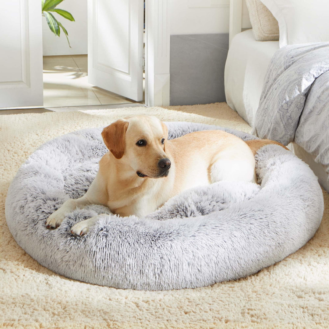 WESTERN HOME Calming Donut Pet Bed – Fluffy & Cozy - DOKUTRONIX
