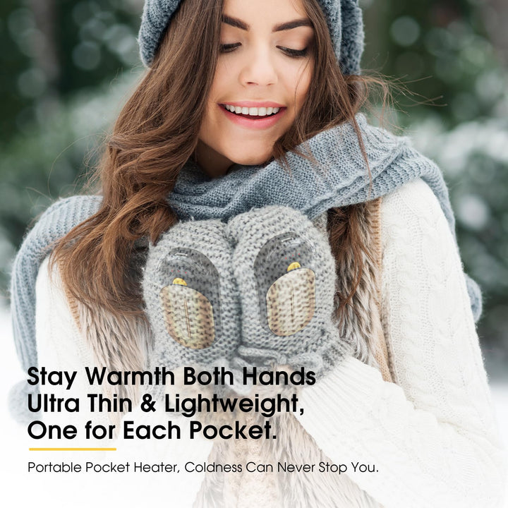 SmartHeat Duo: 20Hrs Rechargeable Hand Warmers