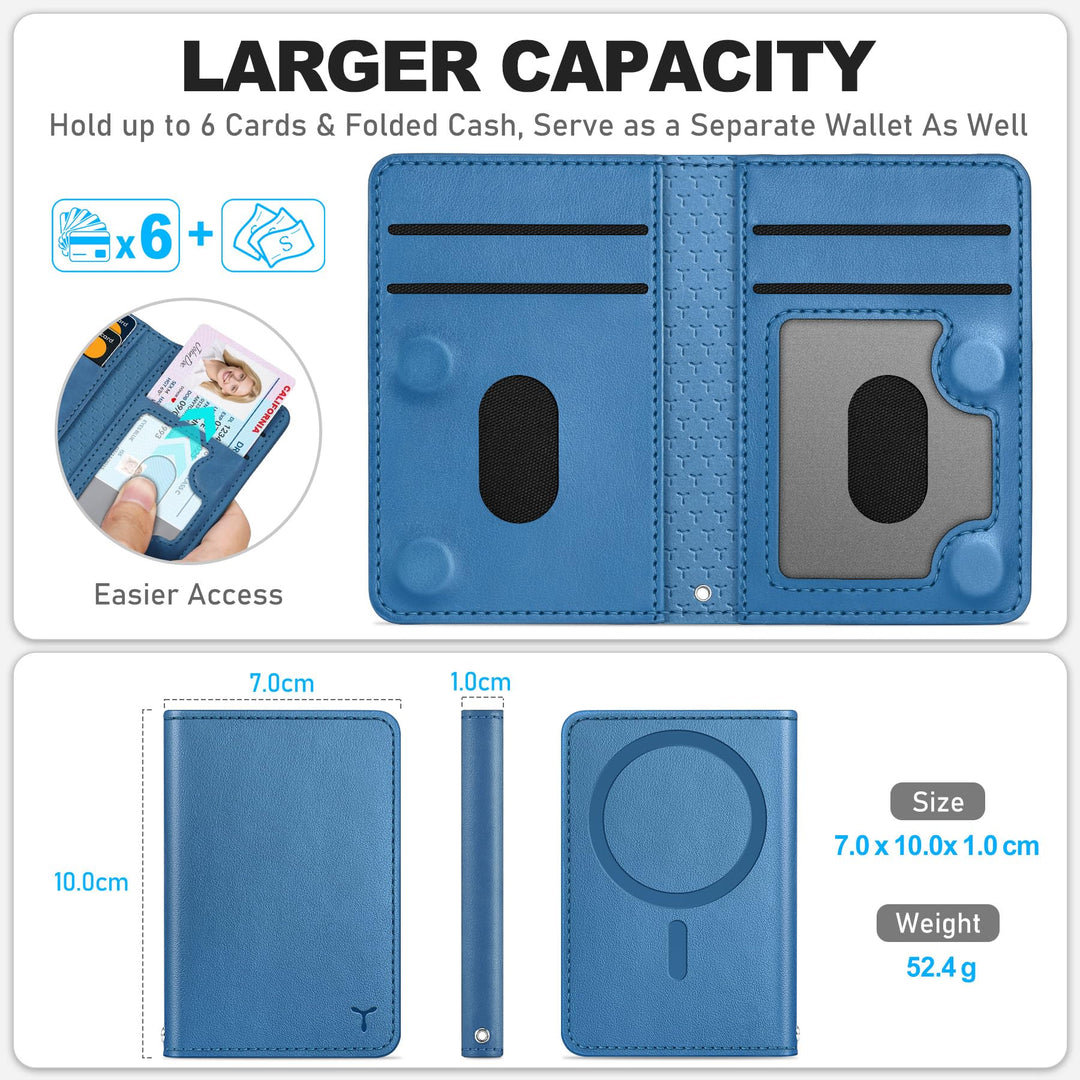 Magsafe PU Wallet - RFID, 6 Slots, Clear ID - DOKUTRONIX