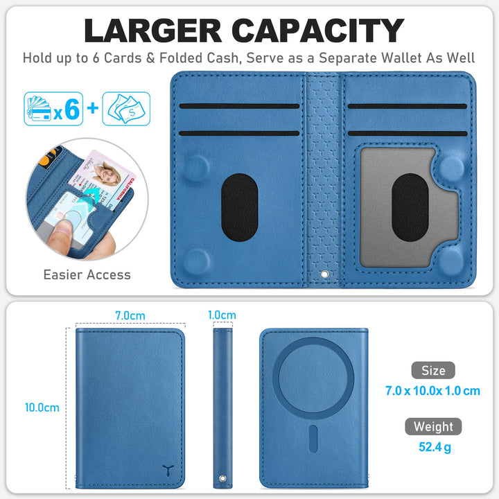 Magsafe PU Wallet - RFID, 6 Slots, Clear ID - DOKUTRONIX
