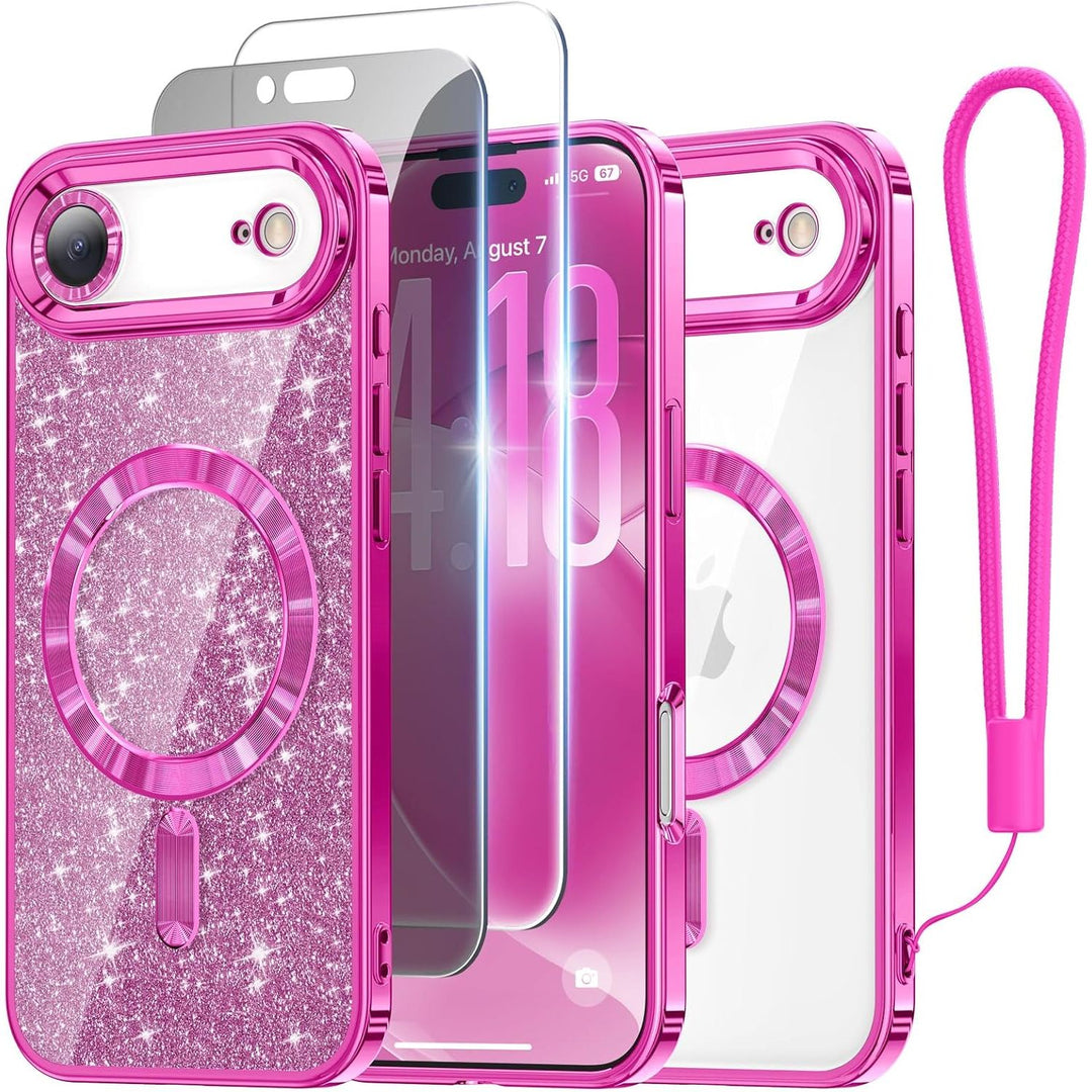 Cosmic Orange Glitter MagSafe Case for iPhone 17 Pro Max