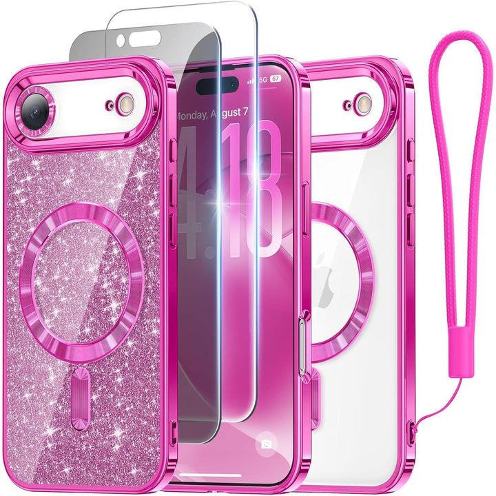 Cosmic Orange Glitter MagSafe Case for iPhone 17 Pro Max