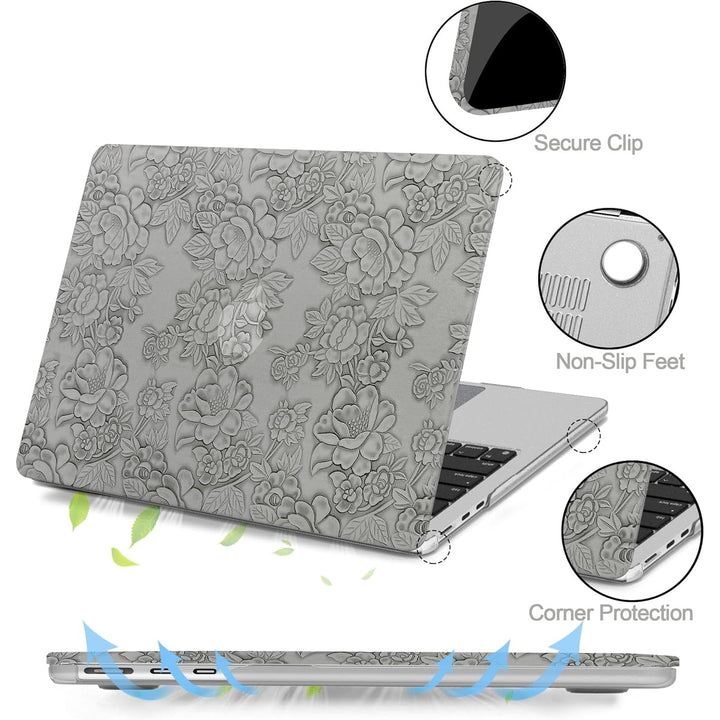 Floral Elegance MacBook Air 13.6 Case & Cover