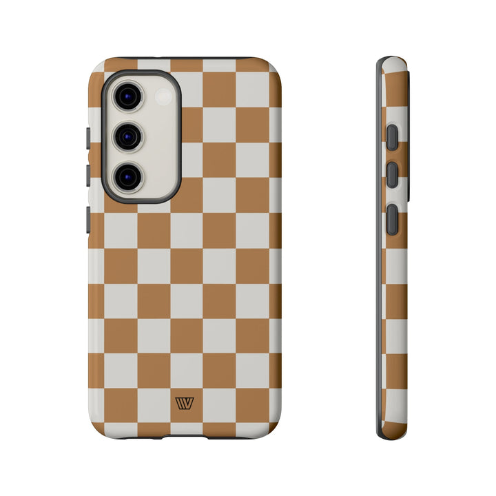 CHESTNUT CHECKERBOARD | Tough Phone Case