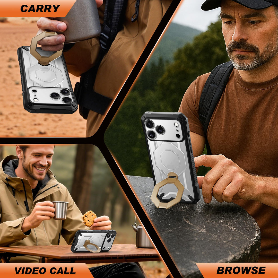 TONGATE 360° MagSafe Armor Case w/ Privacy & Camera Guard