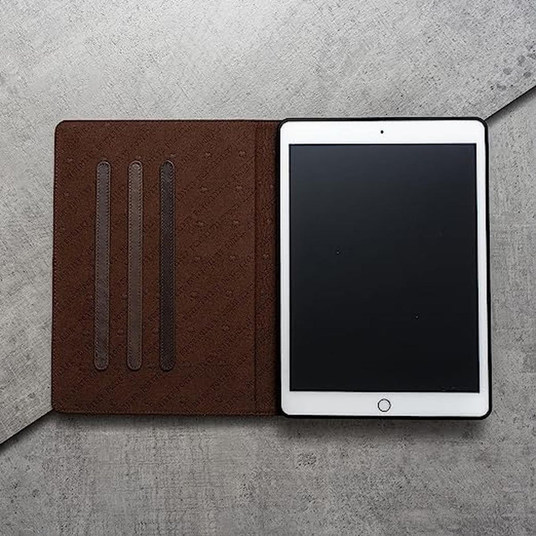 Riley Leather iPad Case (Chocolate) - DOKUTRONIX