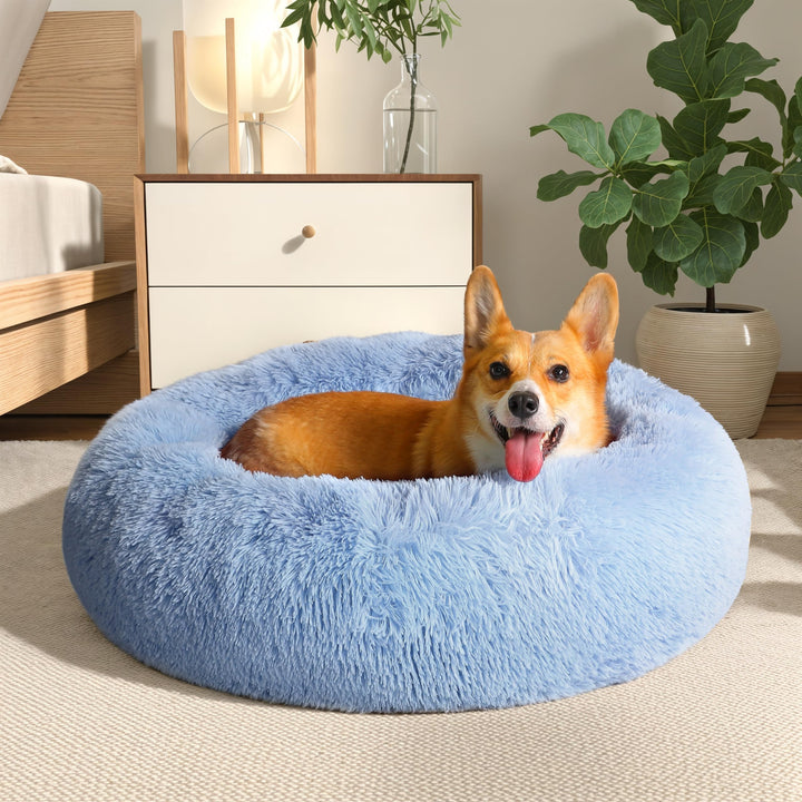 WESTERN HOME Calming Donut Pet Bed – Fluffy & Cozy - DOKUTRONIX