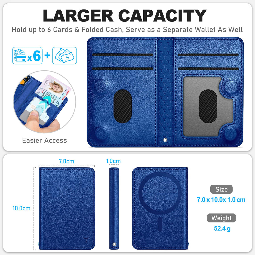 Magsafe PU Wallet - RFID, 6 Slots, Clear ID - DOKUTRONIX