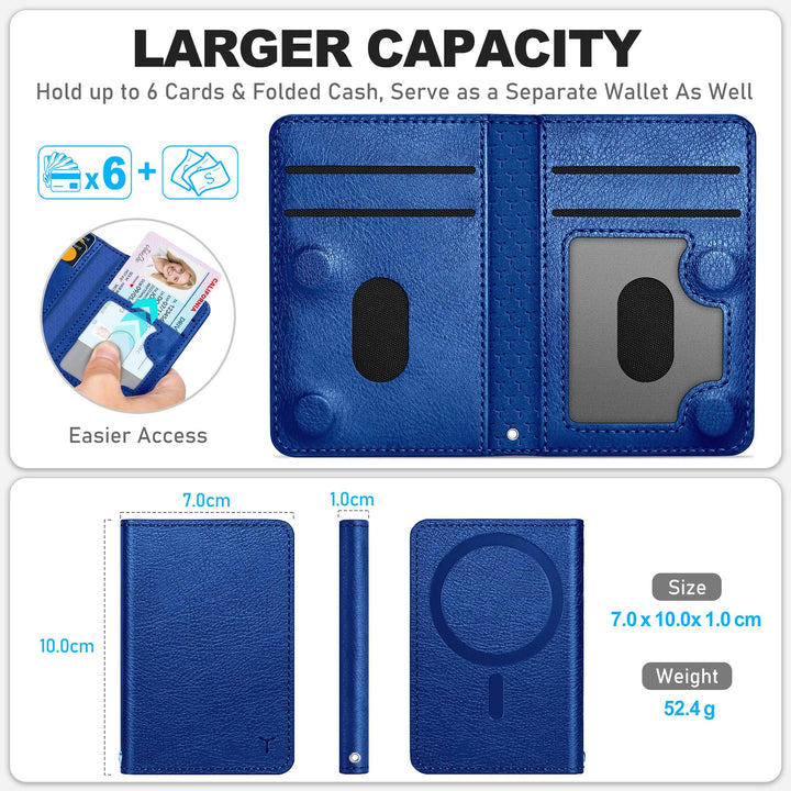 Magsafe PU Wallet - RFID, 6 Slots, Clear ID - DOKUTRONIX