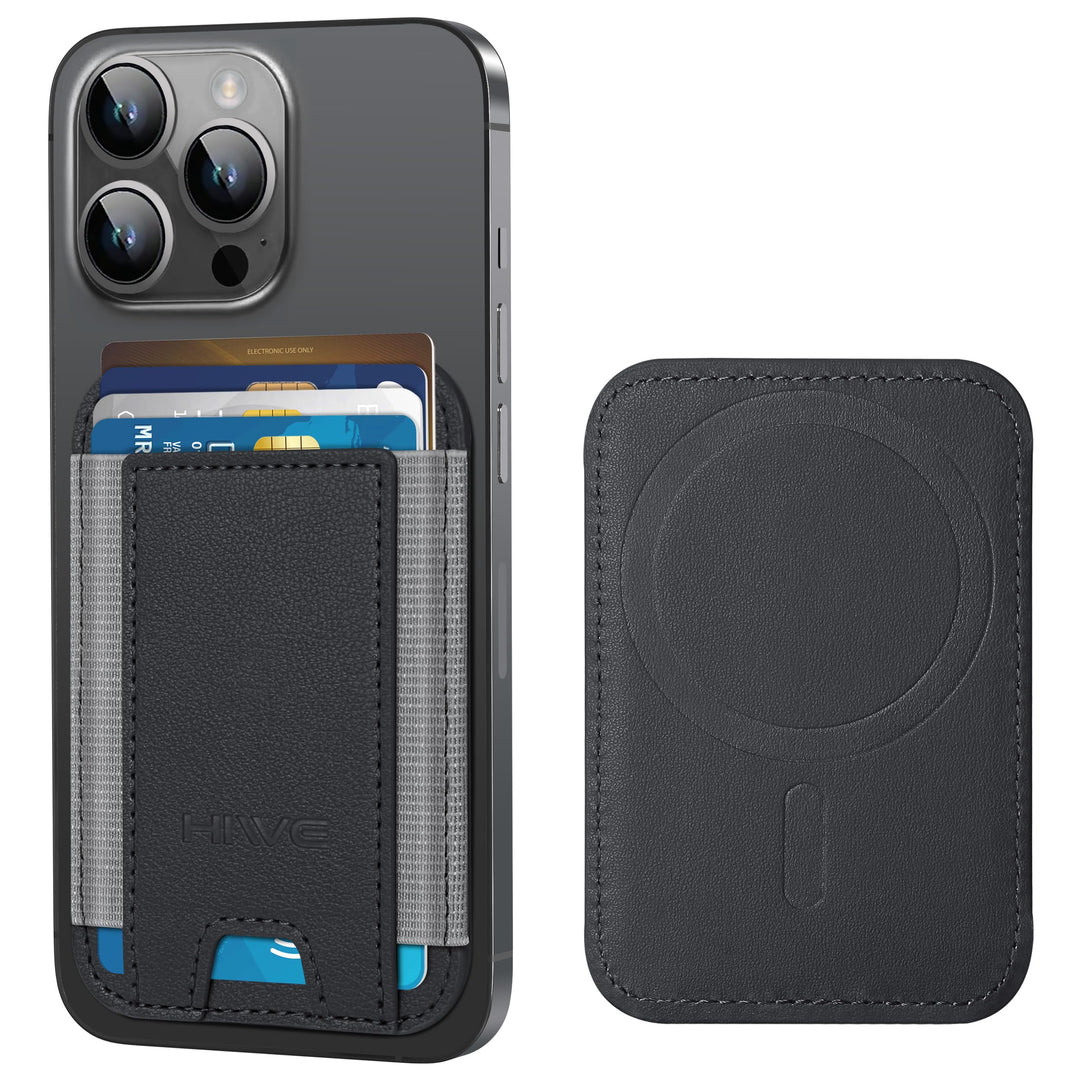 MagSafe Slim Wallet: Magnetic Leather Card Holder - DOKUTRONIX
