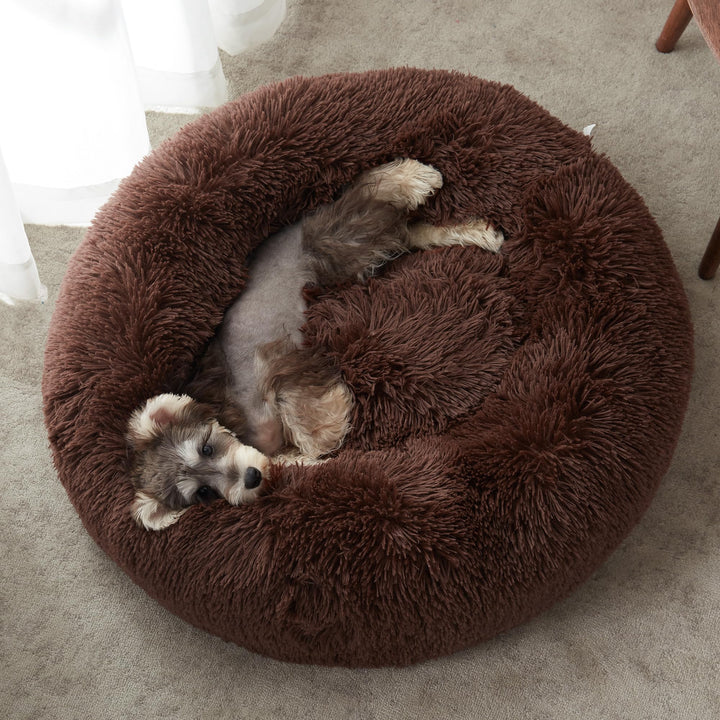 WESTERN HOME Calming Donut Pet Bed – Fluffy & Cozy - DOKUTRONIX