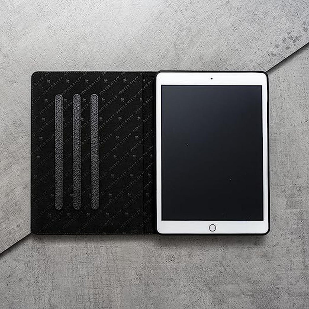 Porter Riley Black Leather iPad Case 9.7 - DOKUTRONIX