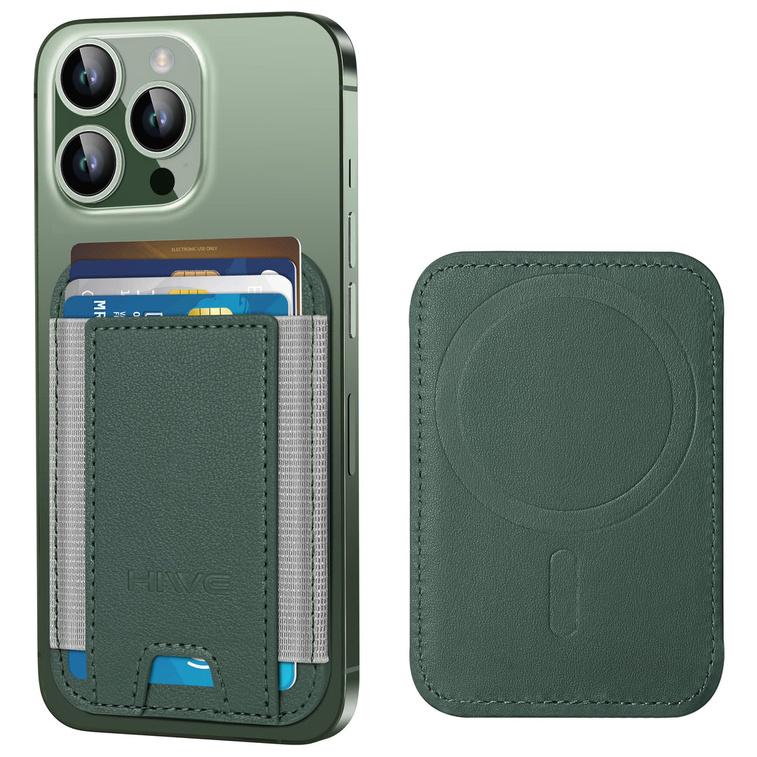 MagSafe Slim Wallet: Magnetic Leather Card Holder - DOKUTRONIX