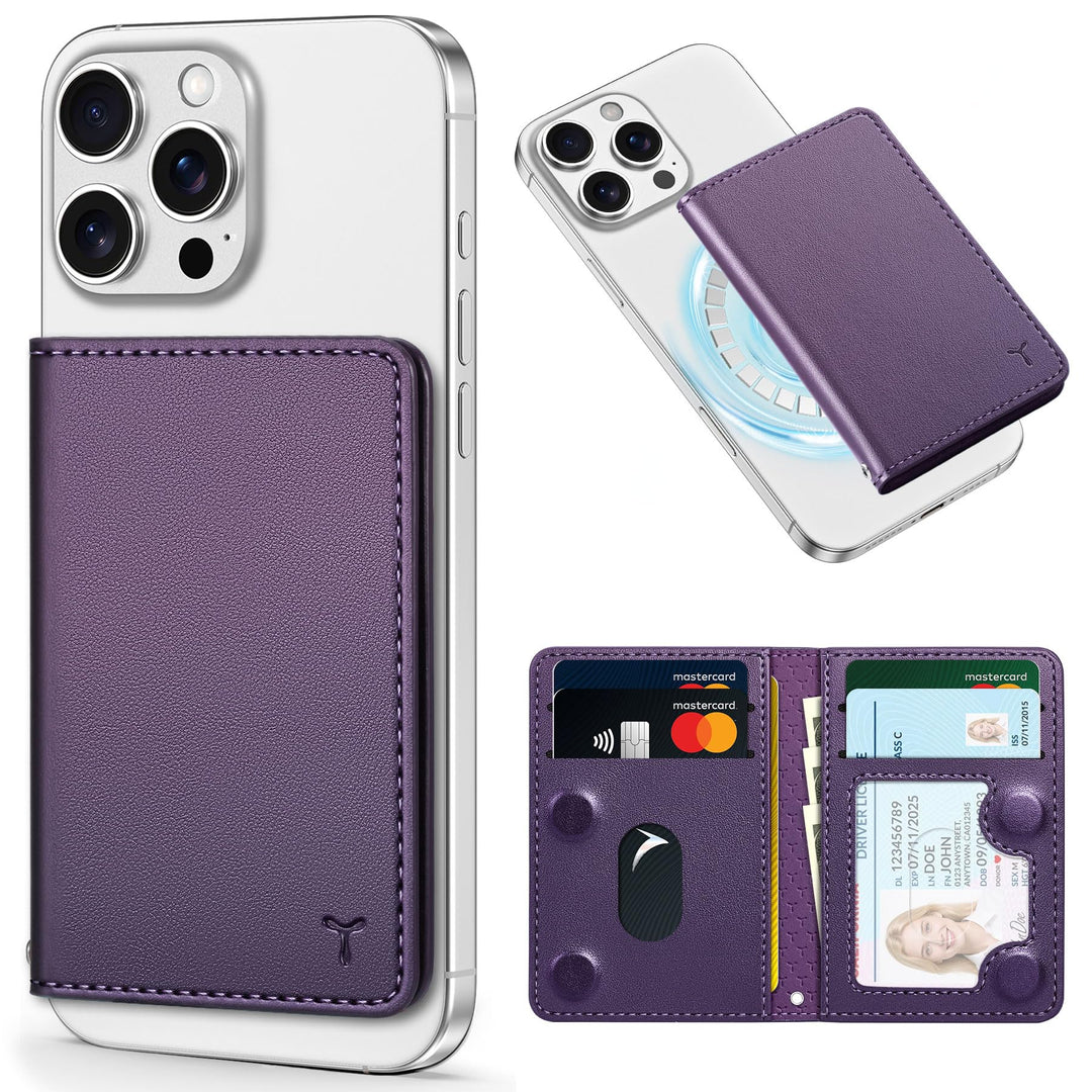 Magsafe PU Wallet - RFID, 6 Slots, Clear ID - DOKUTRONIX