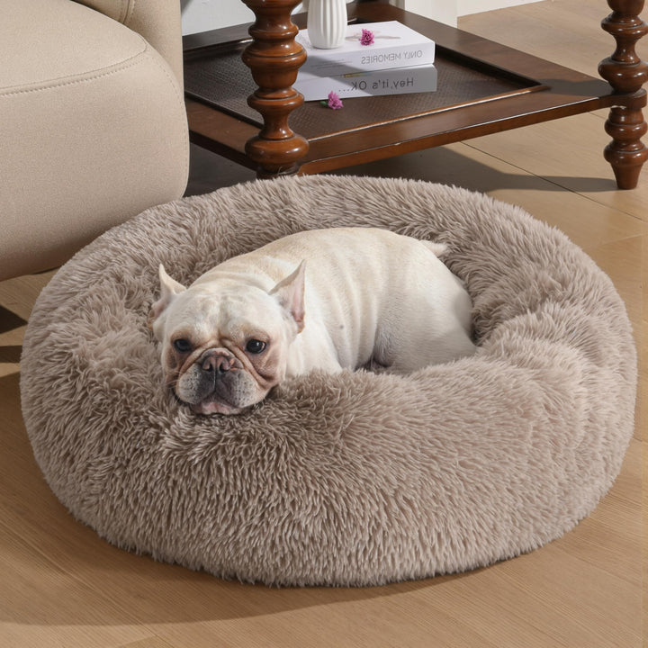 WESTERN HOME Calming Donut Pet Bed – Fluffy & Cozy - DOKUTRONIX