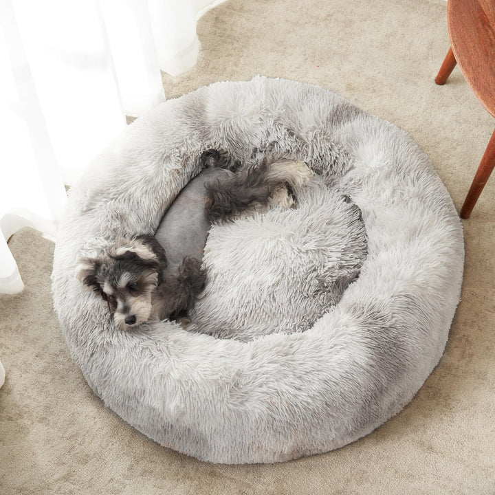 WESTERN HOME Calming Donut Pet Bed – Fluffy & Cozy - DOKUTRONIX