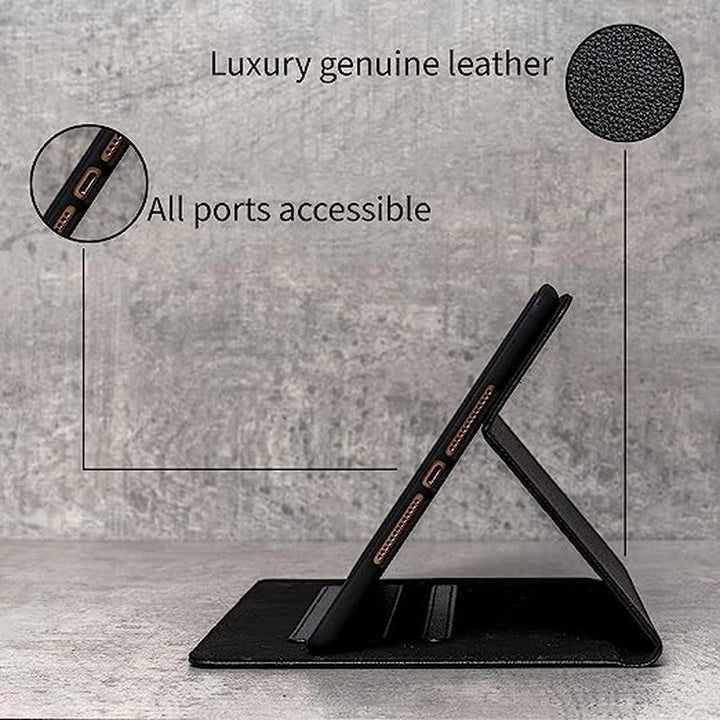 Porter Riley Black Leather iPad Case 9.7 - DOKUTRONIX