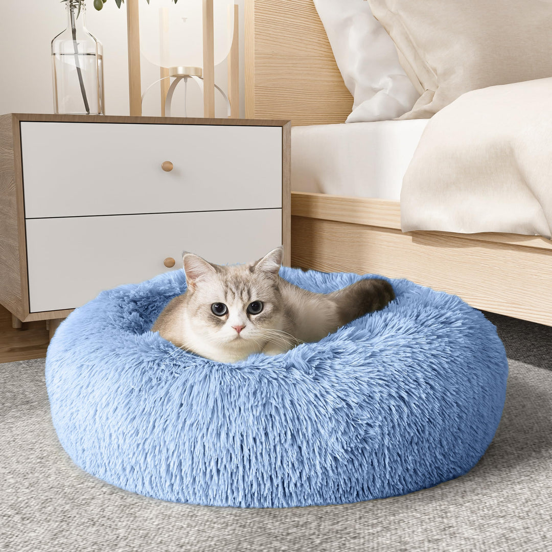 WESTERN HOME Calming Donut Pet Bed – Fluffy & Cozy - DOKUTRONIX