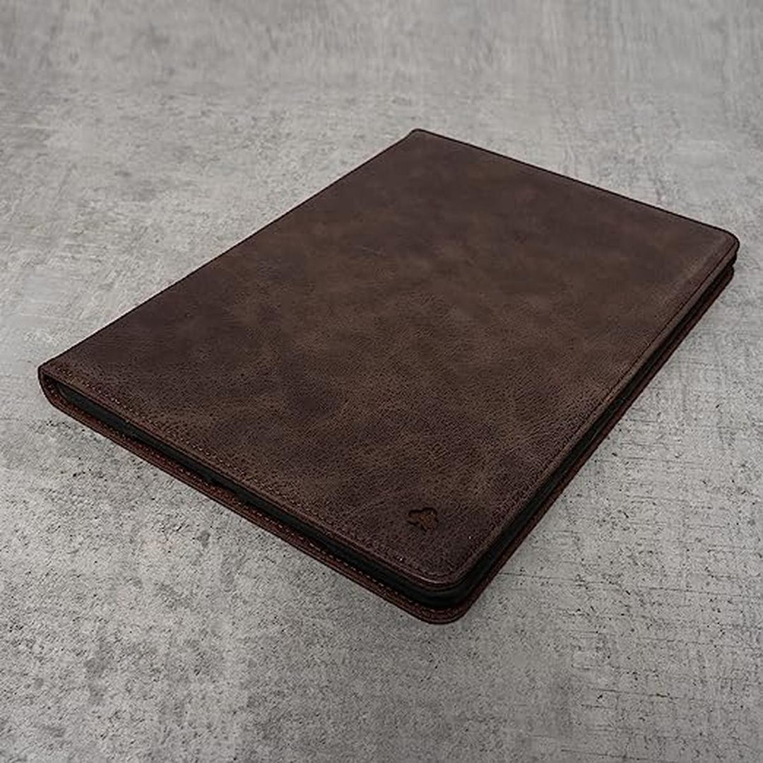 Riley Leather iPad Case (Chocolate) - DOKUTRONIX