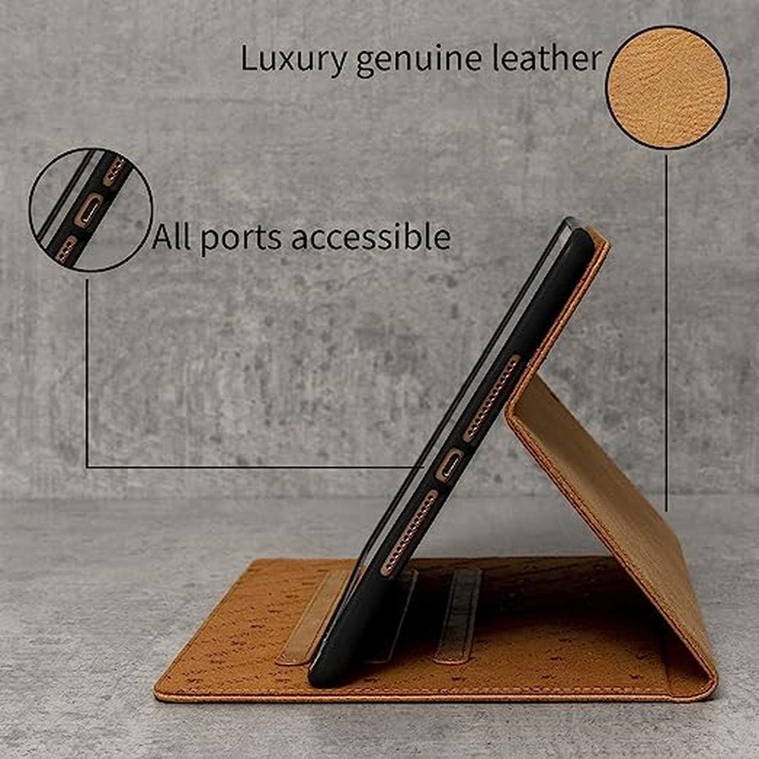 Riley Tan iPad Case - Leather - DOKUTRONIX