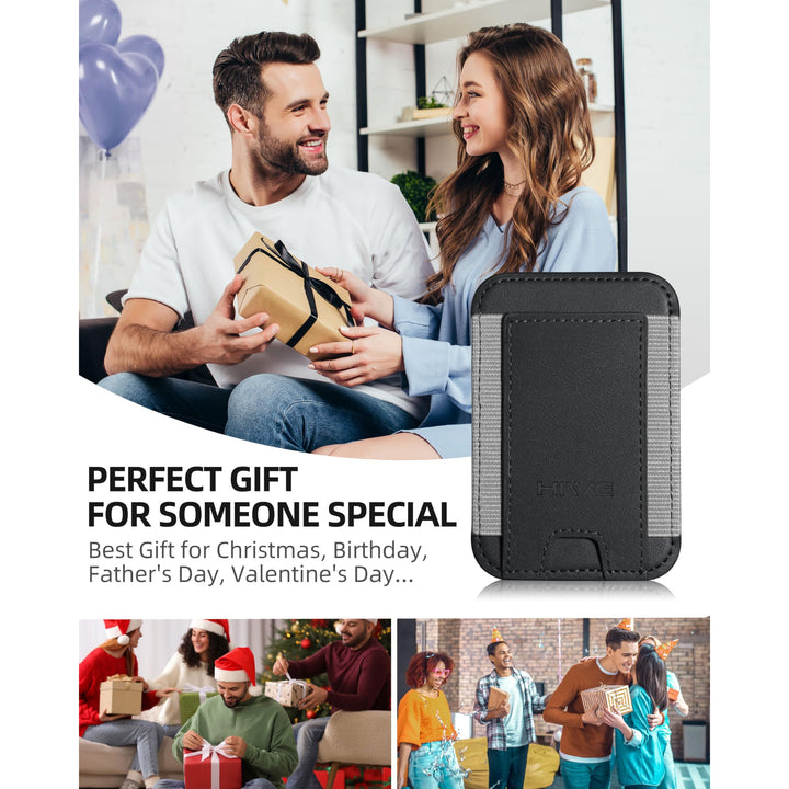 MagSafe Slim Wallet: Magnetic Leather Card Holder - DOKUTRONIX