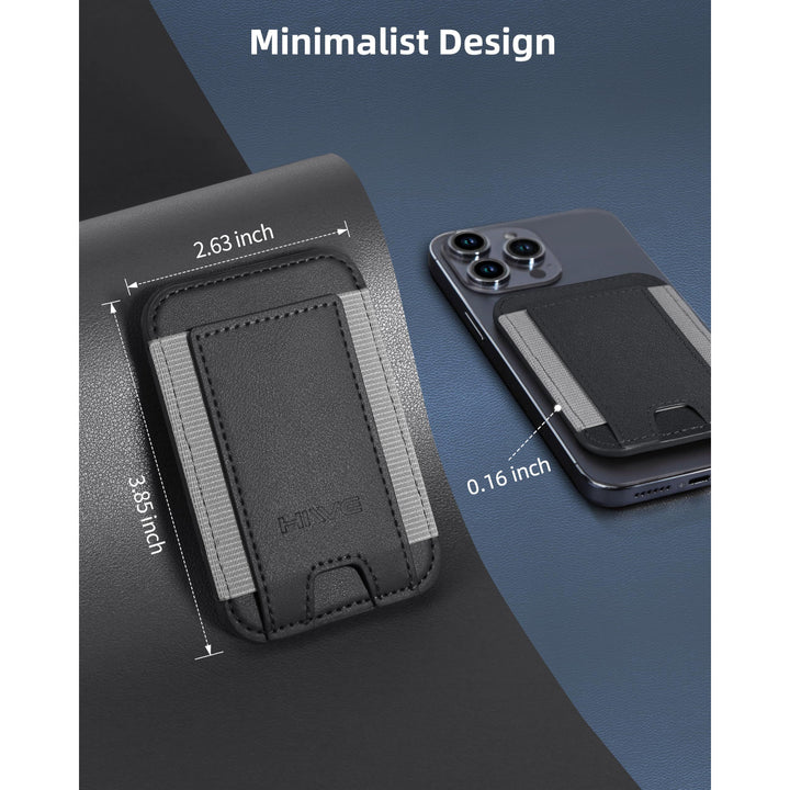 MagSafe Slim Wallet: Magnetic Leather Card Holder - DOKUTRONIX