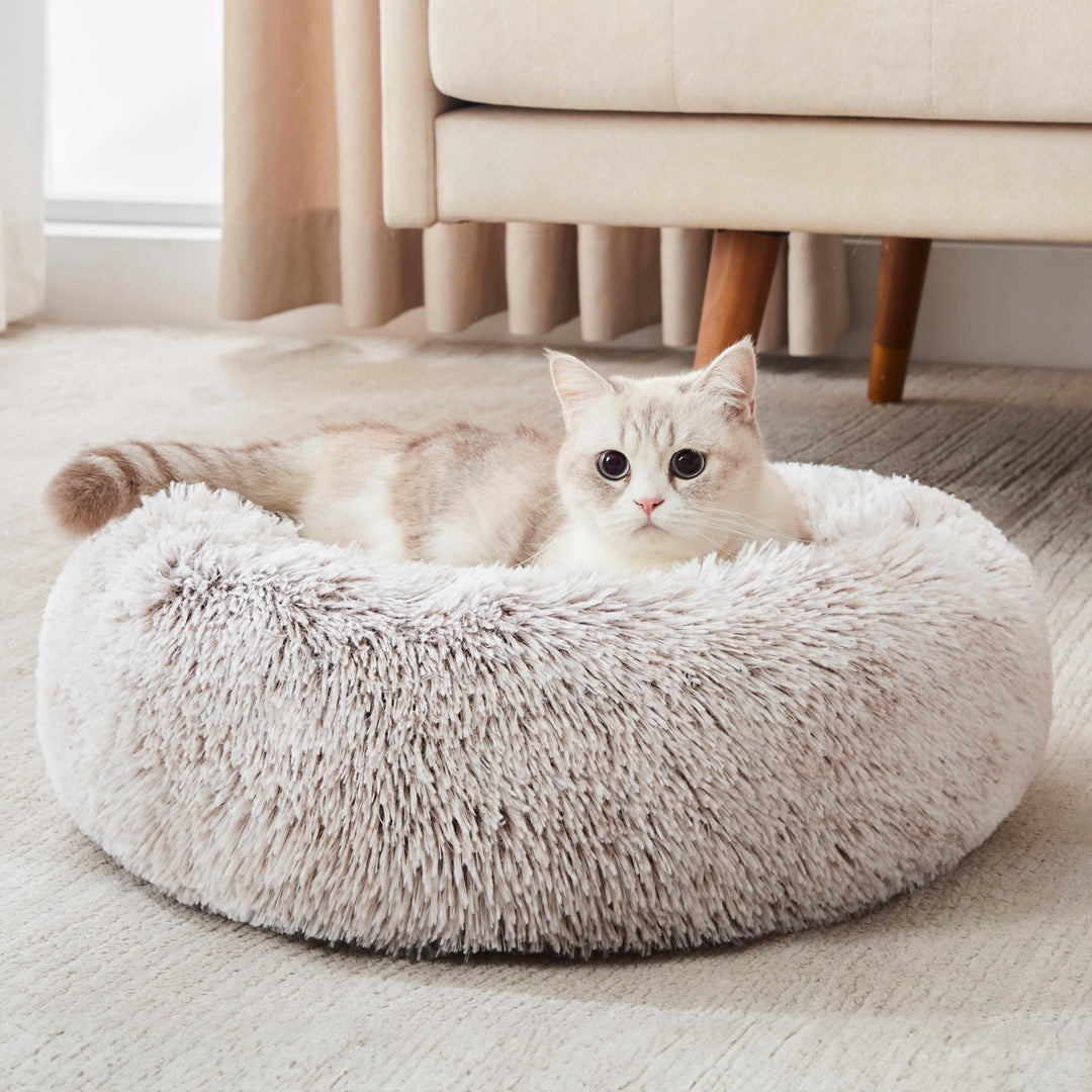 WESTERN HOME Calming Donut Pet Bed – Fluffy & Cozy - DOKUTRONIX