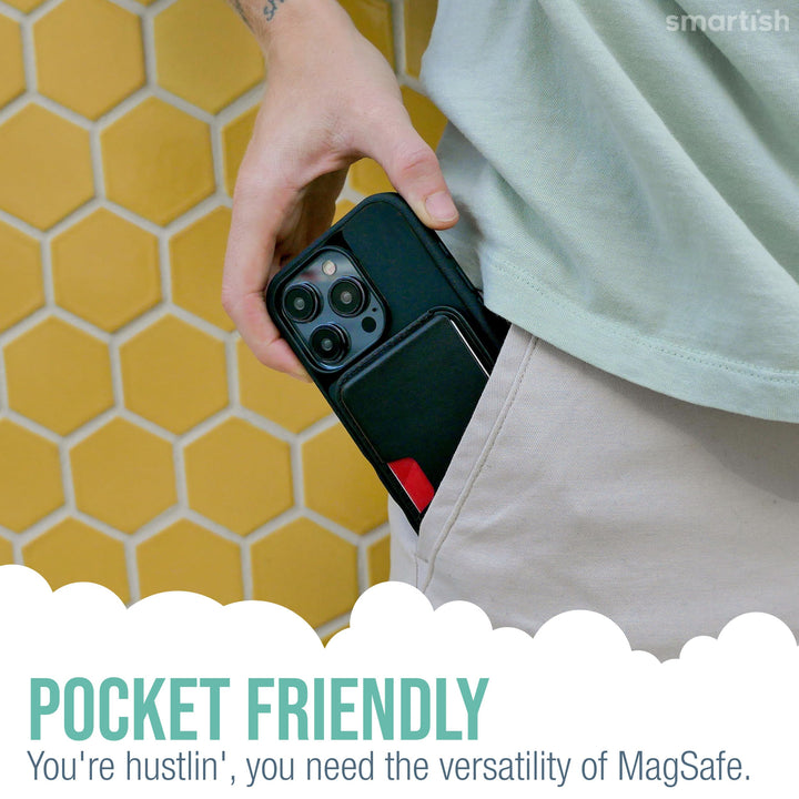 Smartish Vegan MagSafe Wallet - Slim & Stylish Holder - DOKUTRONIX