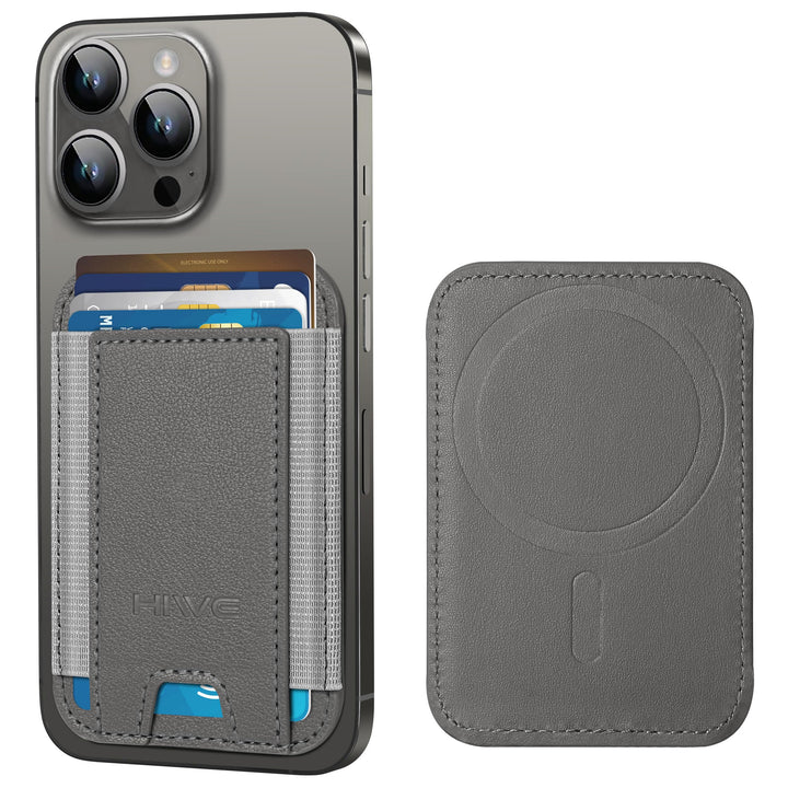 MagSafe Slim Wallet: Magnetic Leather Card Holder - DOKUTRONIX