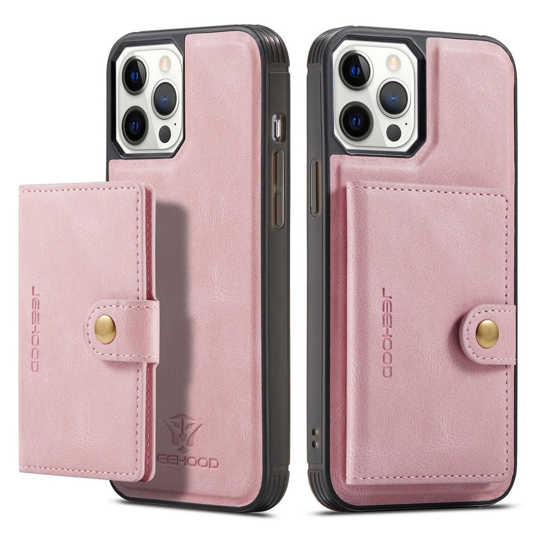 Magnetic Leather Wallet Case for iPhone Models - DOKUTRONIX