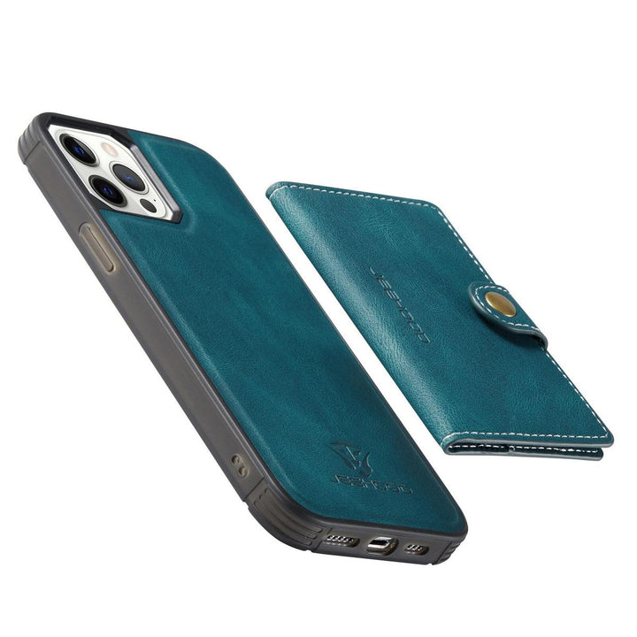 Magnetic Leather Wallet Case for iPhone Models - DOKUTRONIX