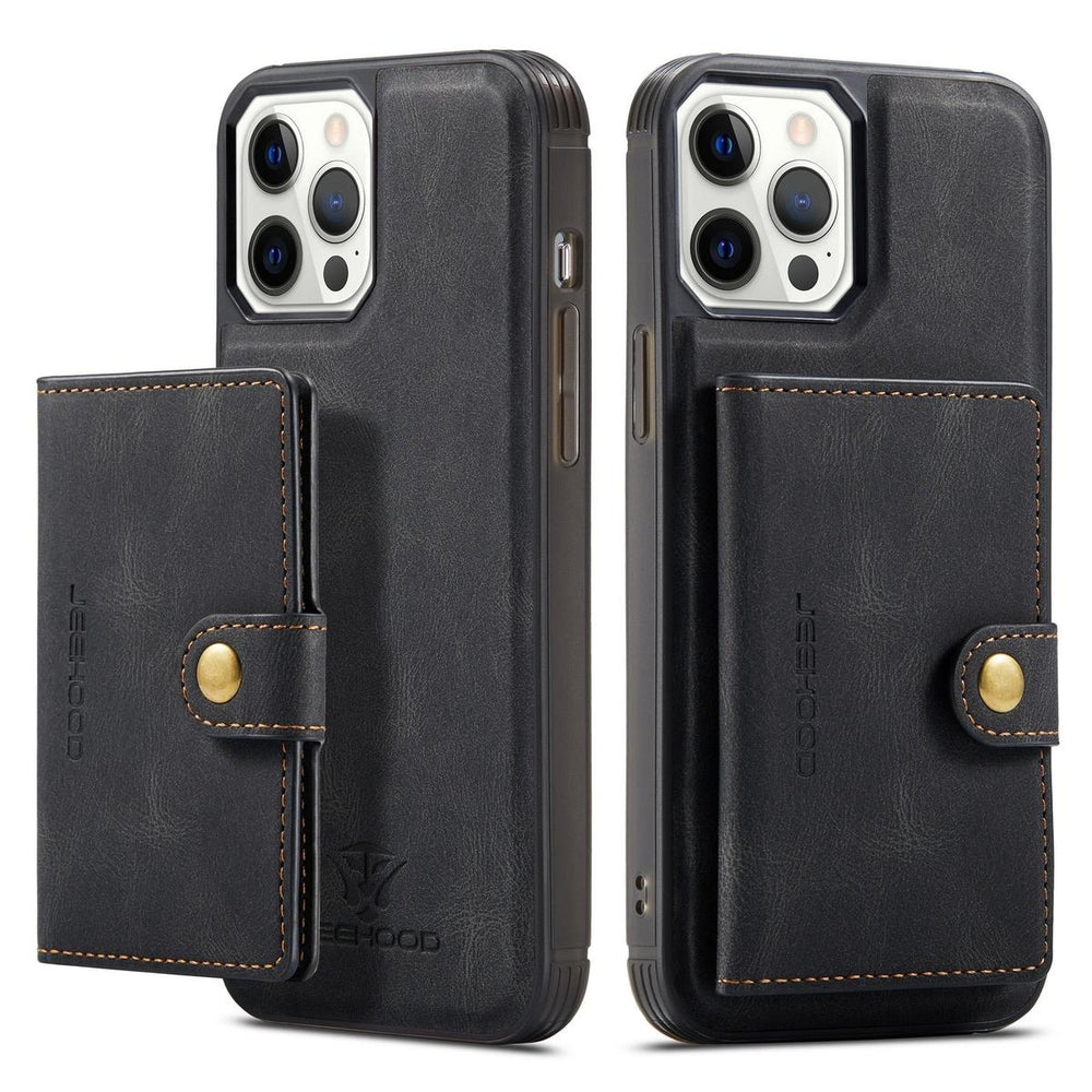 Magnetic Leather Wallet Case for iPhone Models - DOKUTRONIX