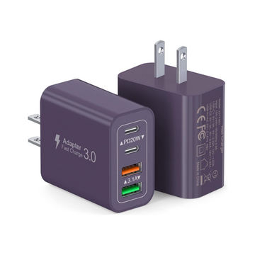 Dulums 40W Purple USB C Charger - 2-Pack Fast Charging Block